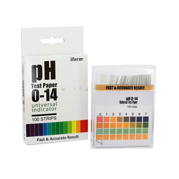 กระดาษวัดค่า pH น้ำ ของเหลว 0-14 pH ราคาถูก