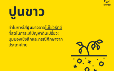 แนวทางการแก้ปัญหาดินเปรี้ยวแบบยั่งยืน